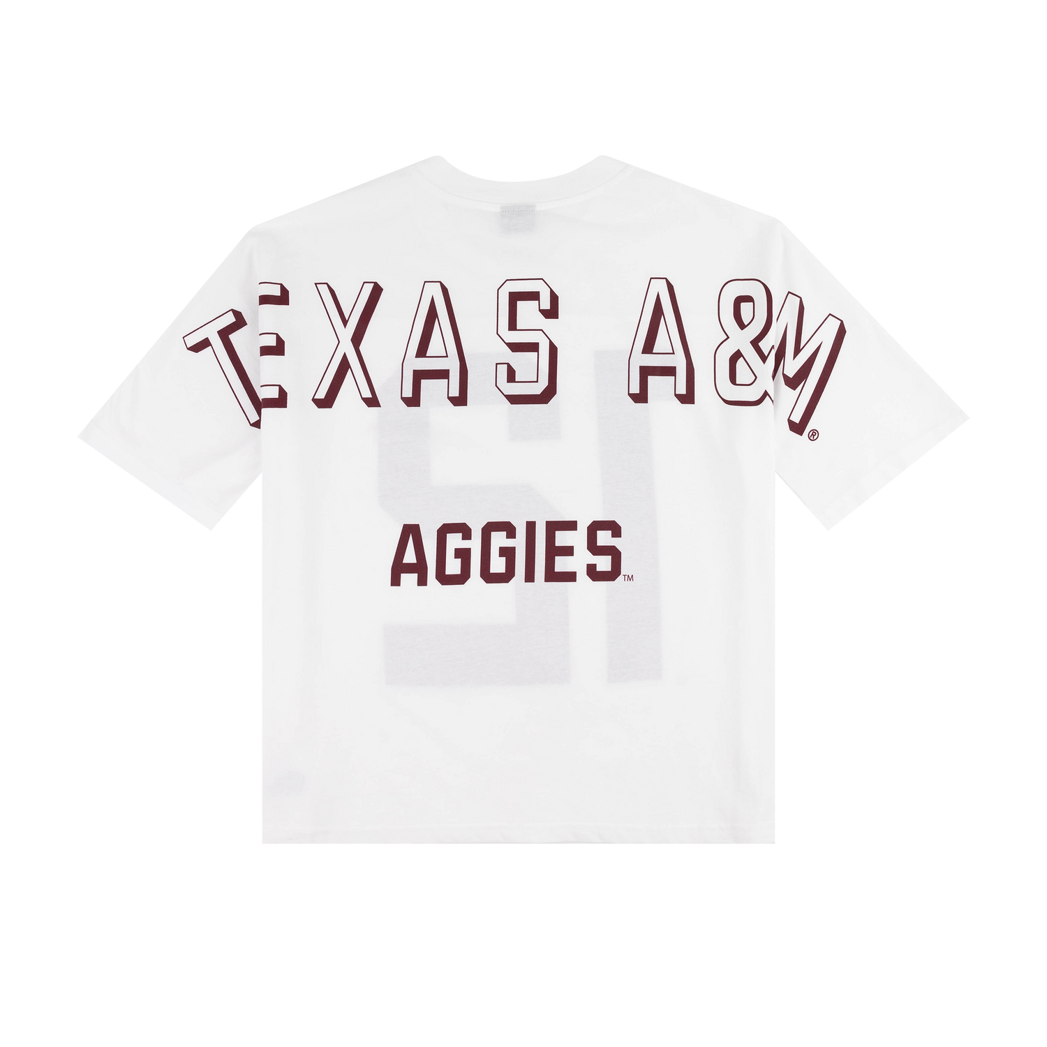 Texas A&M Hype & Vice Oversized Football Tee
