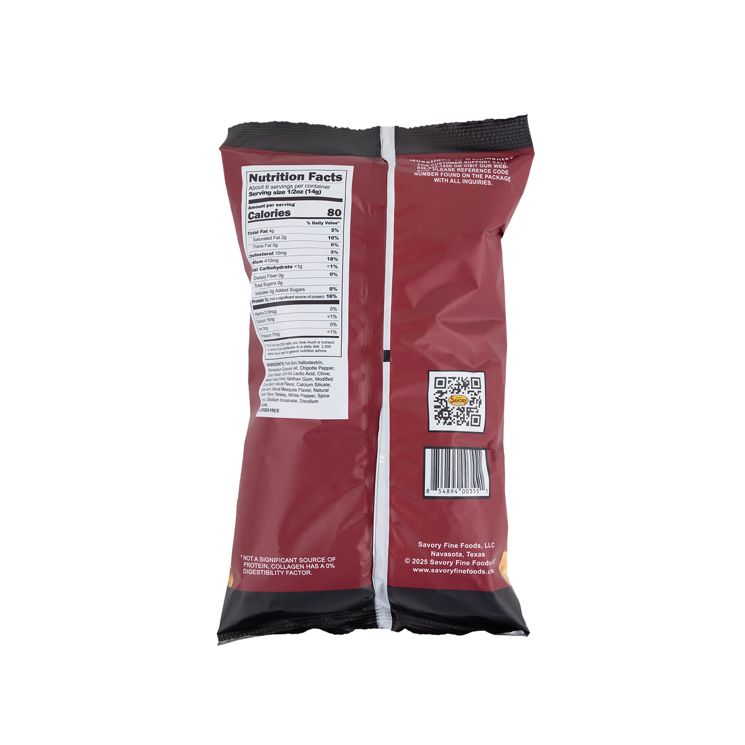 Savory Fine Foods Smokey Chipotle Pork Rinds