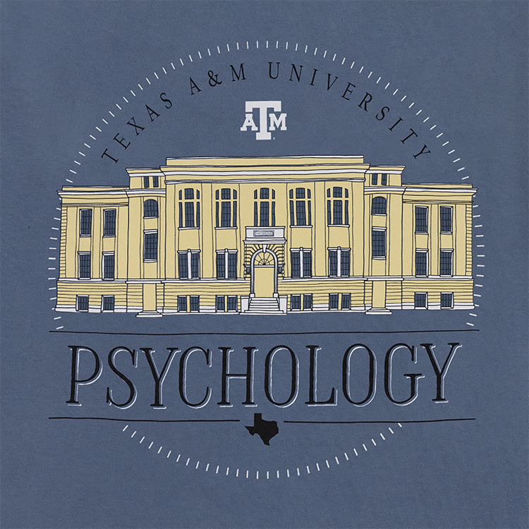 Texas A&M Comfort Wash School of Psychology T-Shirt