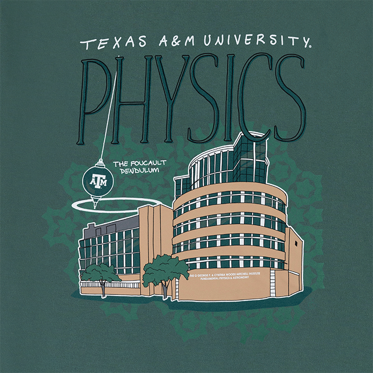 Texas A&M Comfort Colors Physics Pendulum T-Shirt