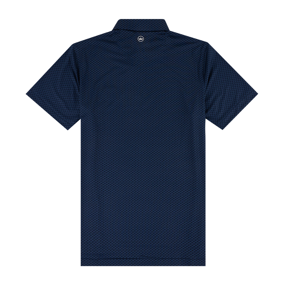Texas A&M Peter Millar Bunker Bar Performance Polo - Blue