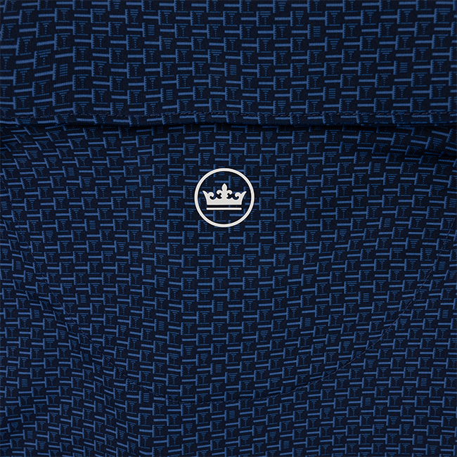 Texas A&M Peter Millar Bunker Bar Performance Polo - Blue
