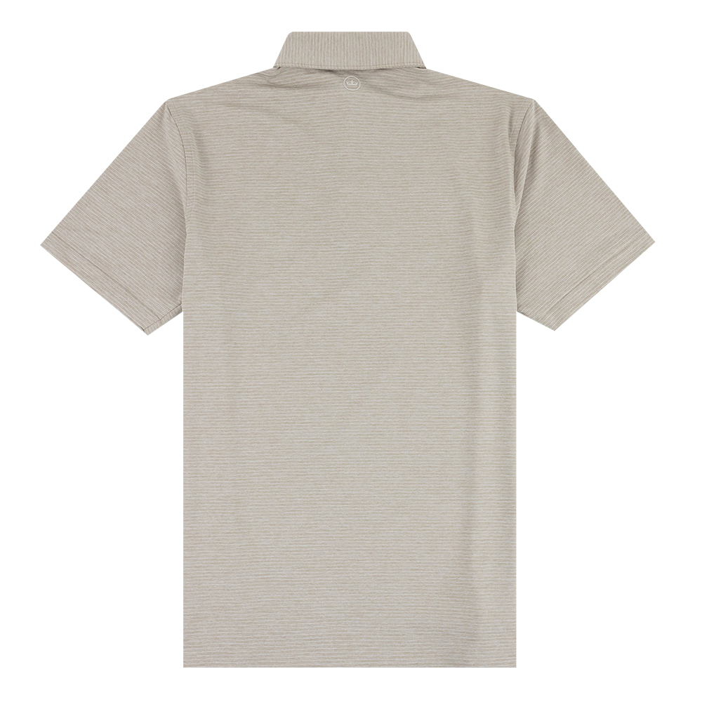 Texas A&M Peter Millar Highlands Performance Jersey Polo - Beige