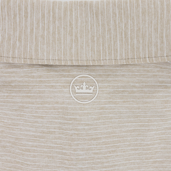 Texas A&M Peter Millar Highlands Performance Jersey Polo - Beige