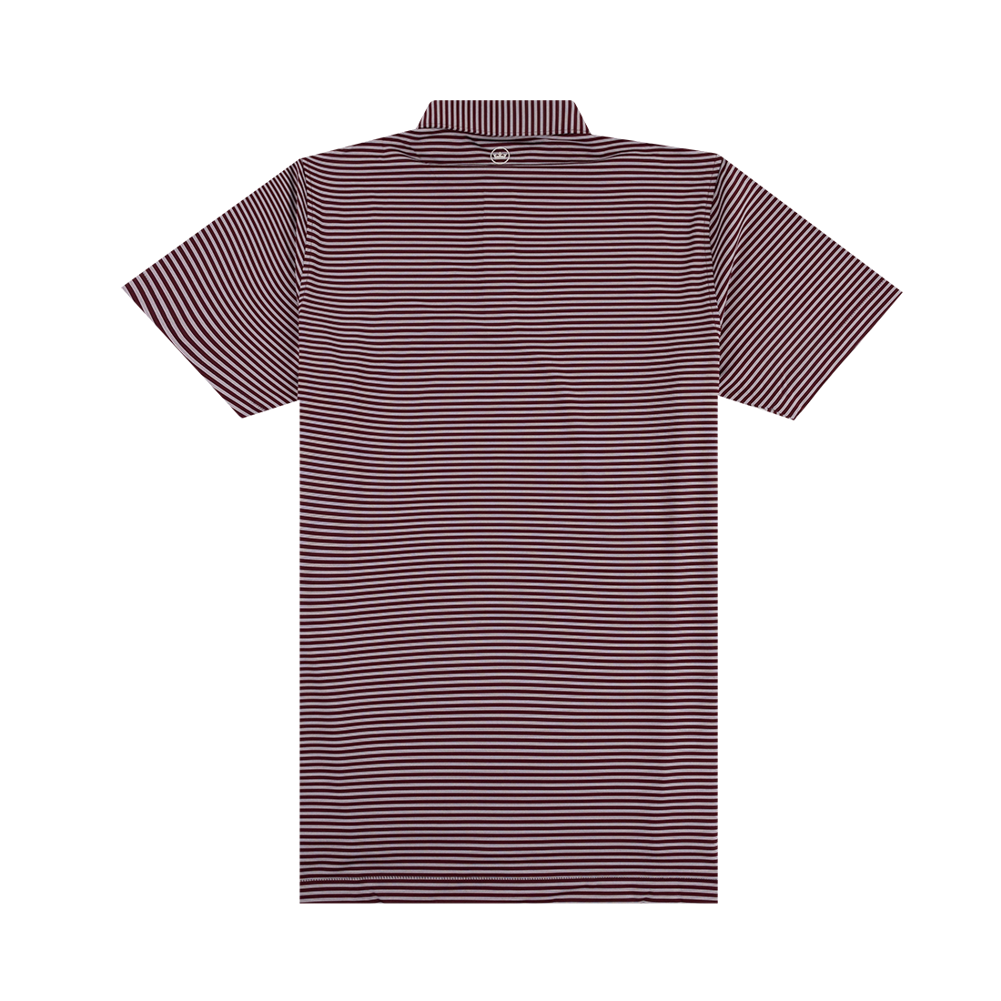 Texas A&M Peter Millar Striped Performance Polo - Maroon