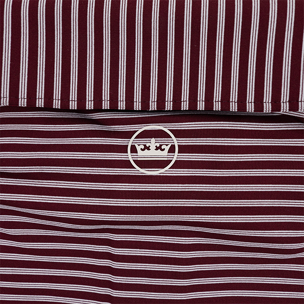 Texas A&M Peter Millar Striped Performance Polo - Maroon