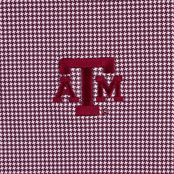 Texas A&M Peter Millar Pattern Performance Polo - Maroon
