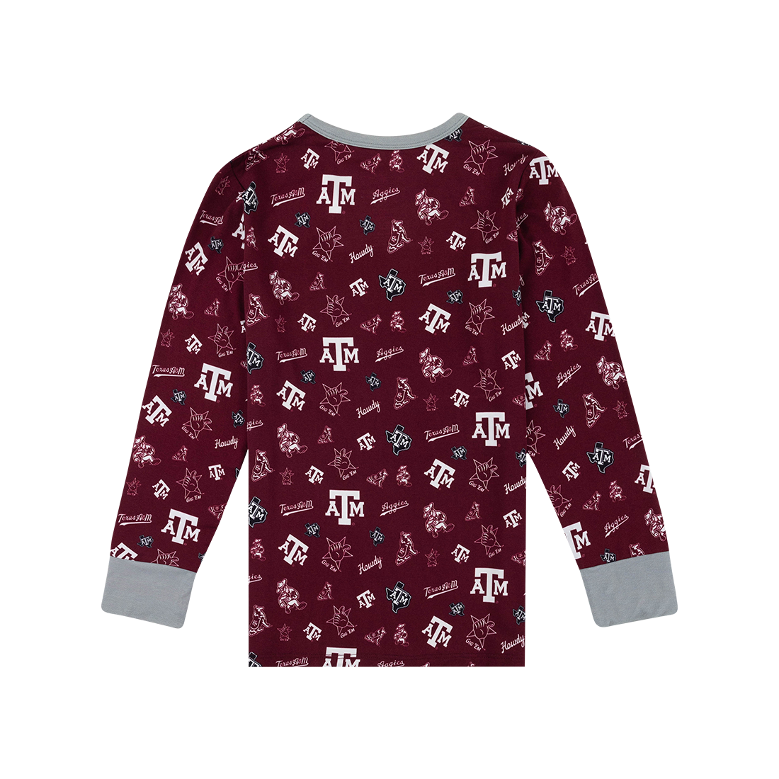 Texas A&M Tailgate Tikes Two Piece Maroon Youth PJ Set