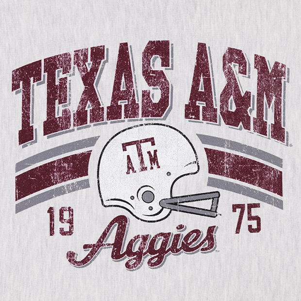 Texas A&M Champion Vintage Helmet Reverse Weave Sweatshirt