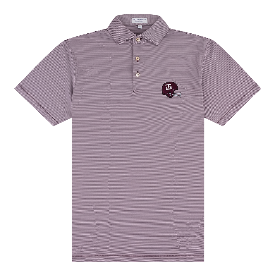 Texas A&M Peter Millar Jubilee Vintage Helmet Polo