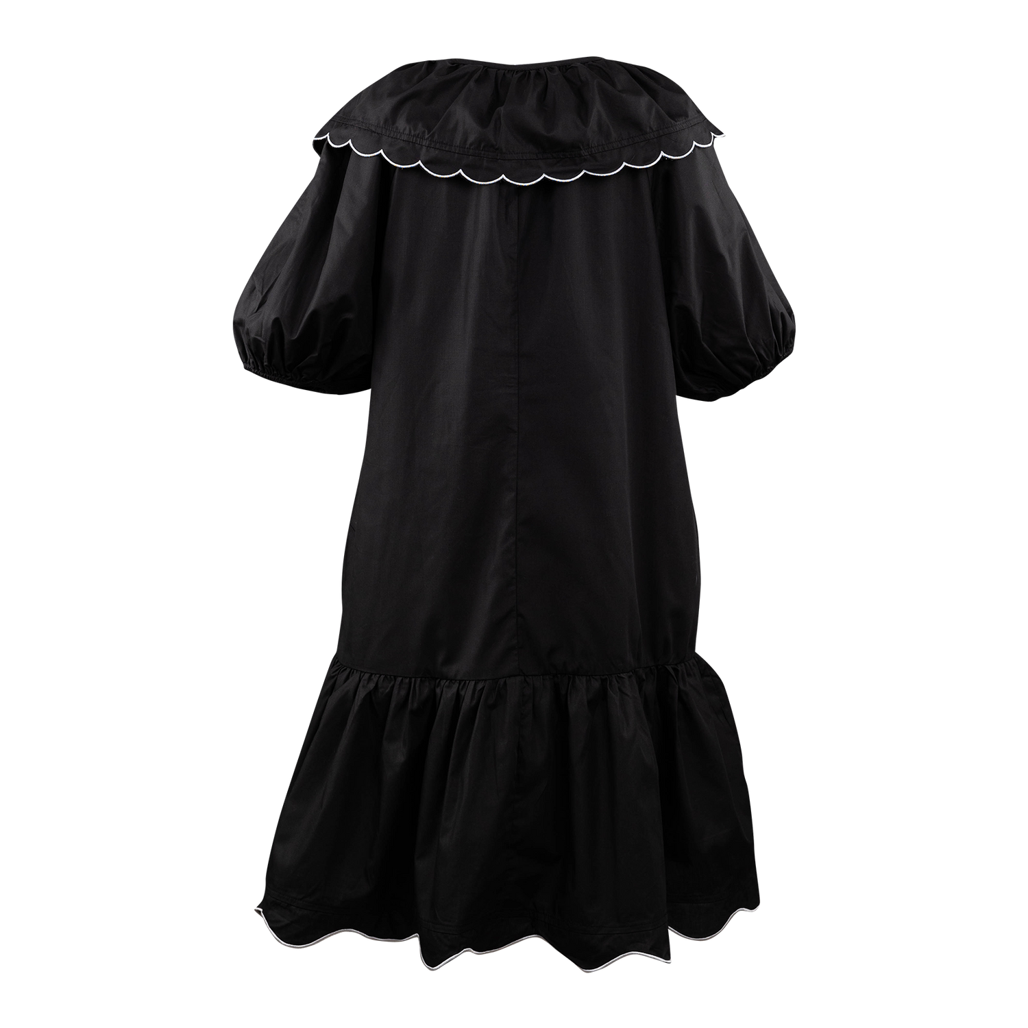 day + moon Scalloped Edge Collared Dress