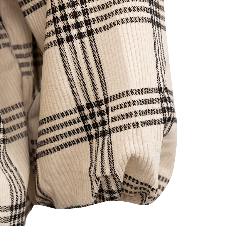 day + moon Windowpane Blouse