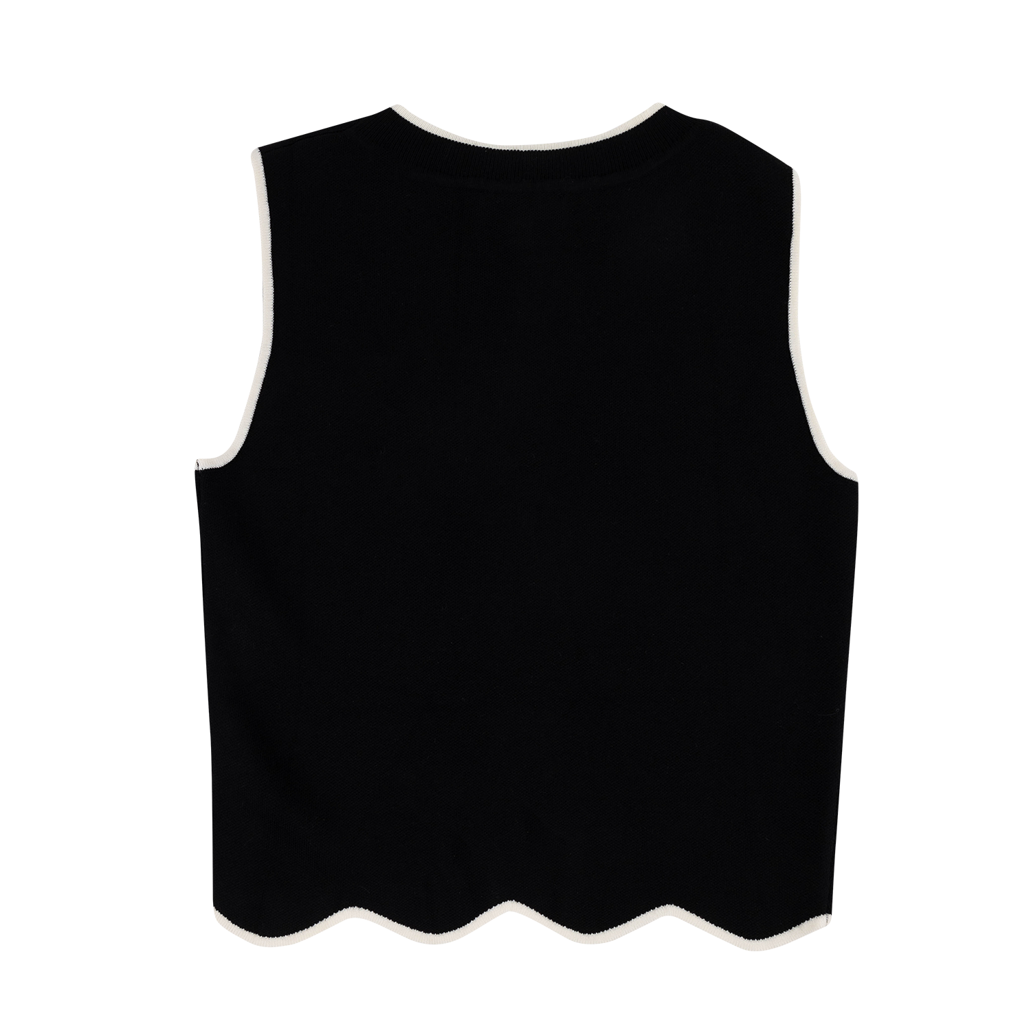 Day + Moon Black Knit Sweater Tank