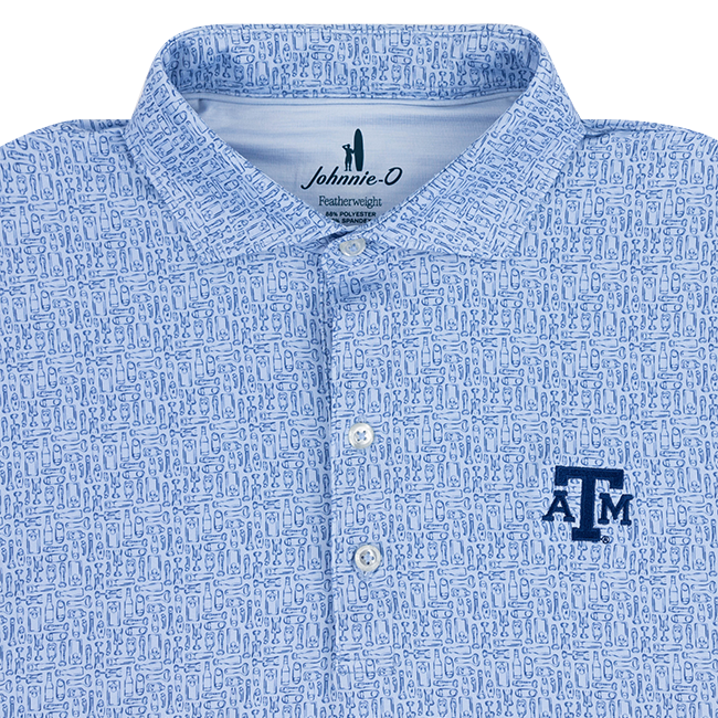 Texas A&M Johnnie-O Kona Polo - Blue