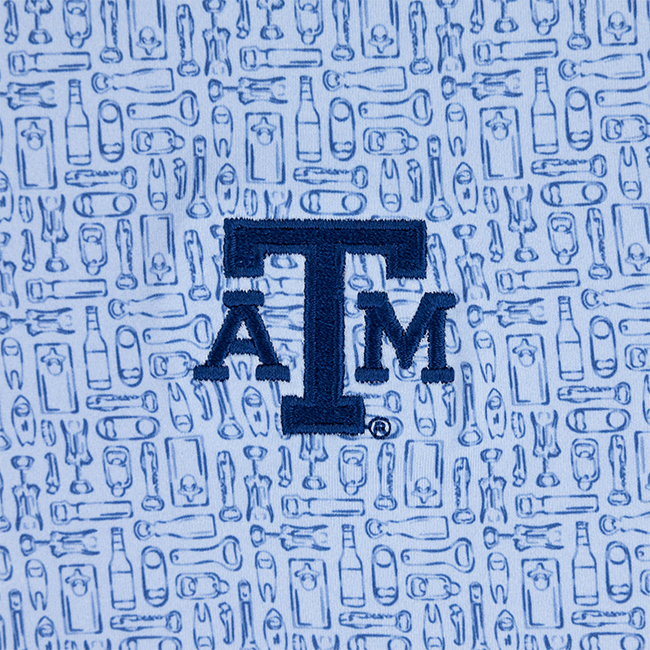 Texas A&M Johnnie-O Kona Polo - Blue