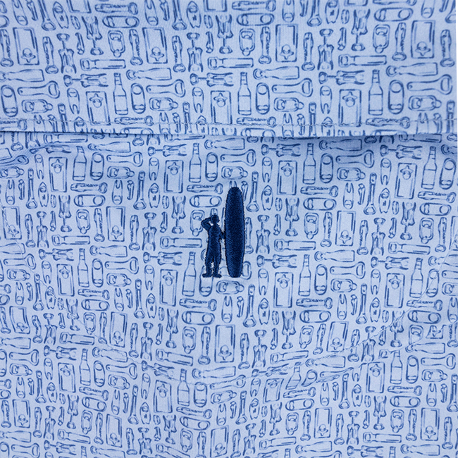 Texas A&M Johnnie-O Kona Polo - Blue