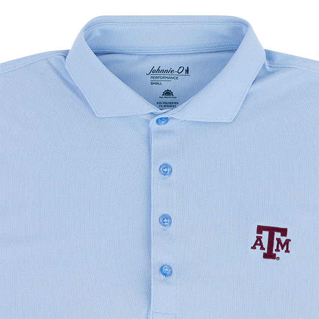 Texas A&M Johnnie-O Malibu Polo - Blue