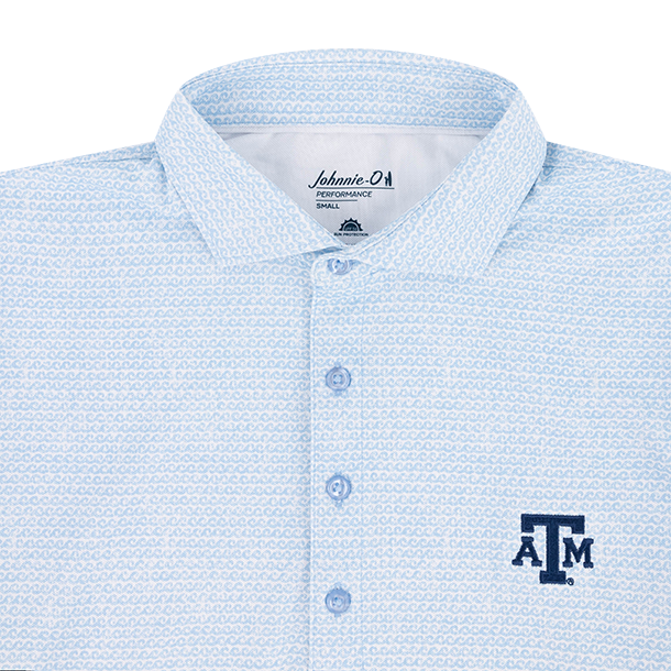 Texas A&M Johnnie-O Waverunner Polo - Blue