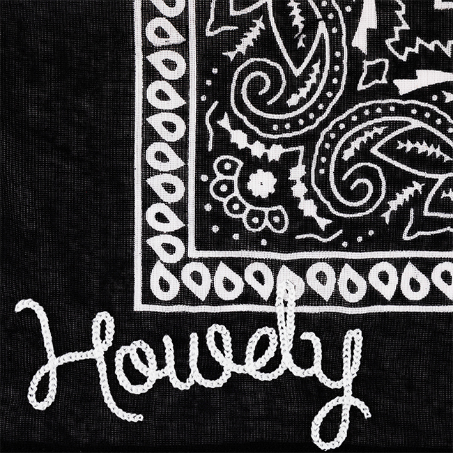 Black Embroidered Frilly