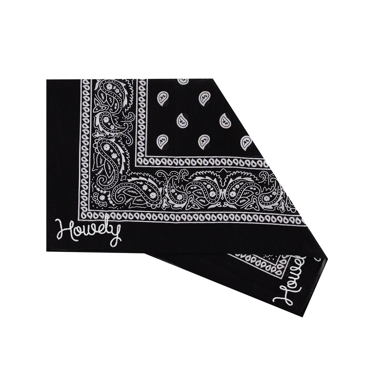 Black Embroidered Frilly