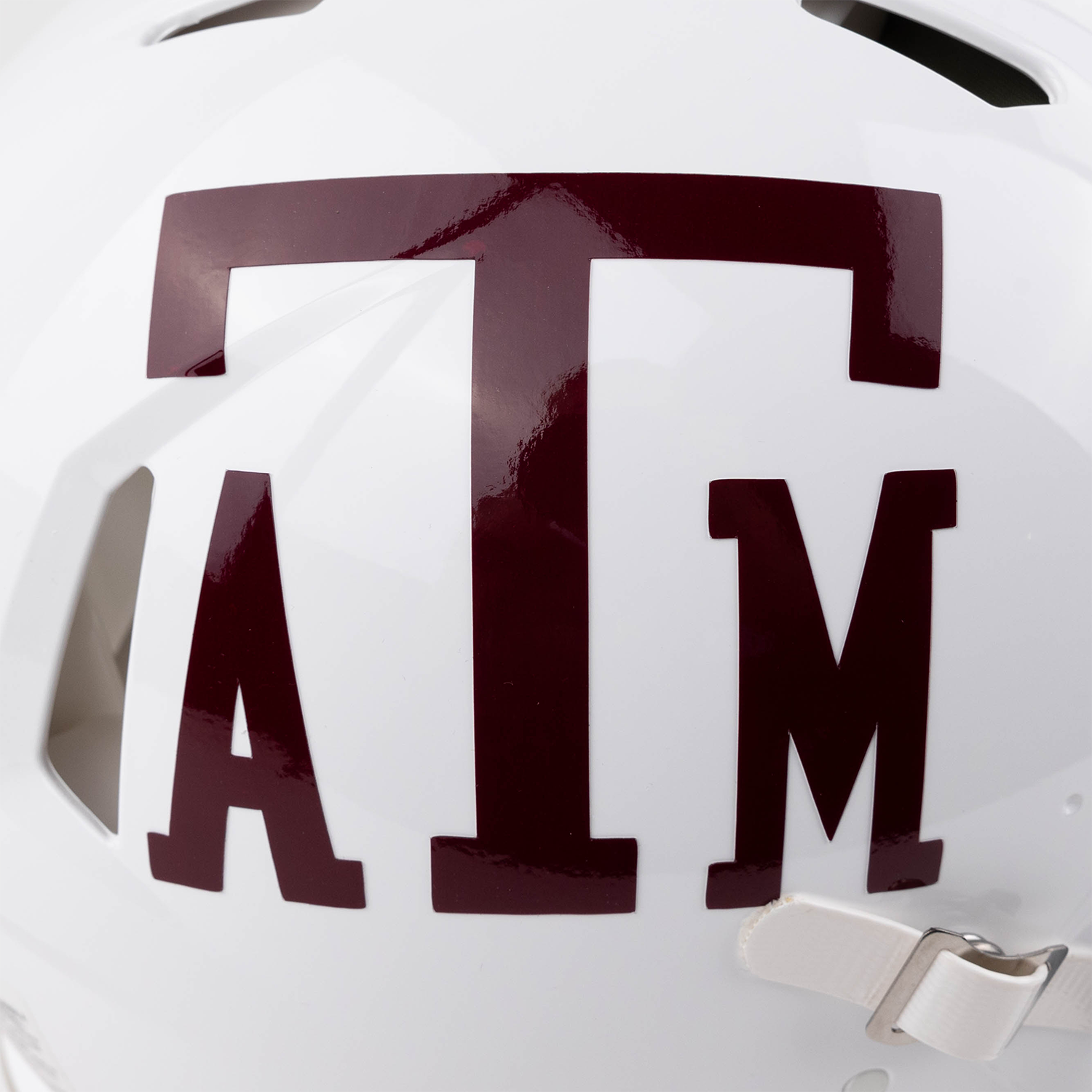 Texas A&M Riddell Throwback White Football Helmet