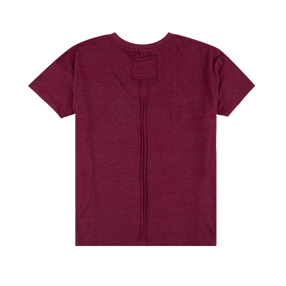 Texas A&M Pressbox Swirl Script Top - Maroon