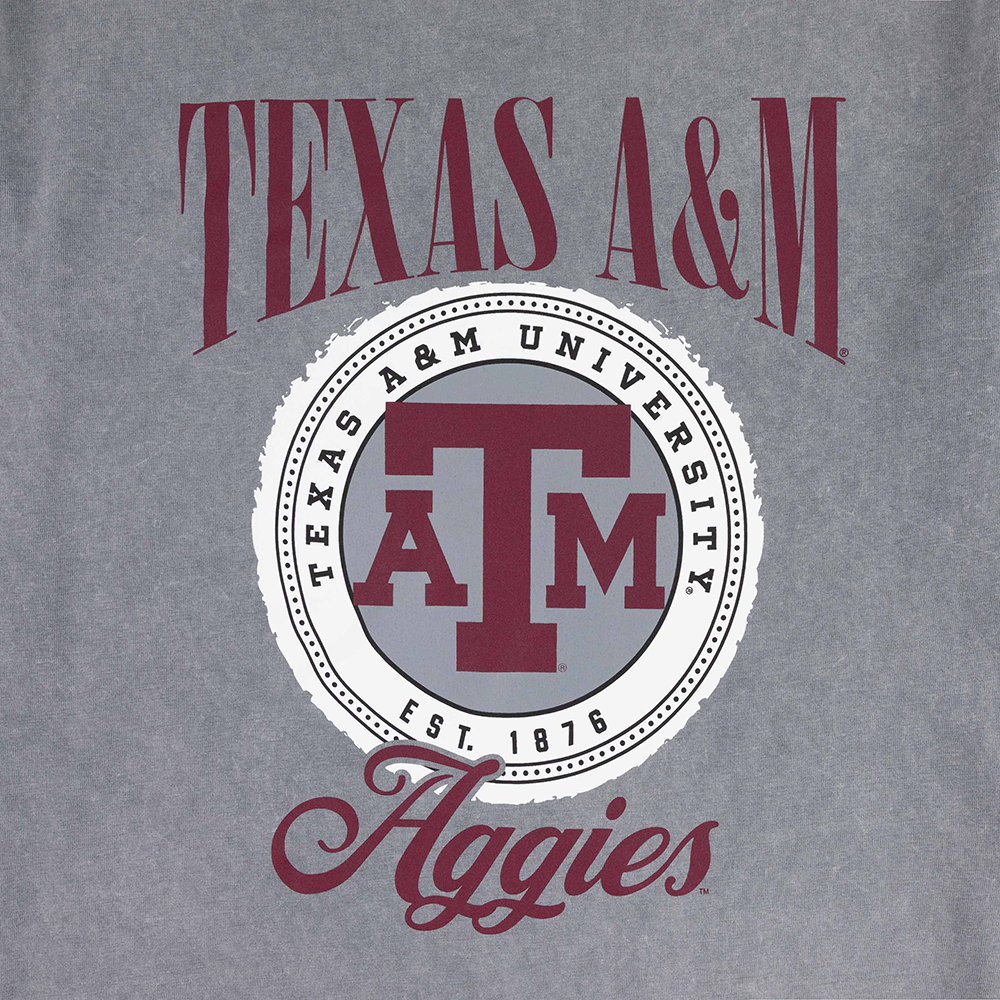 Texas A&M Pressbox Falkland Moonstone T-Shirt - Black