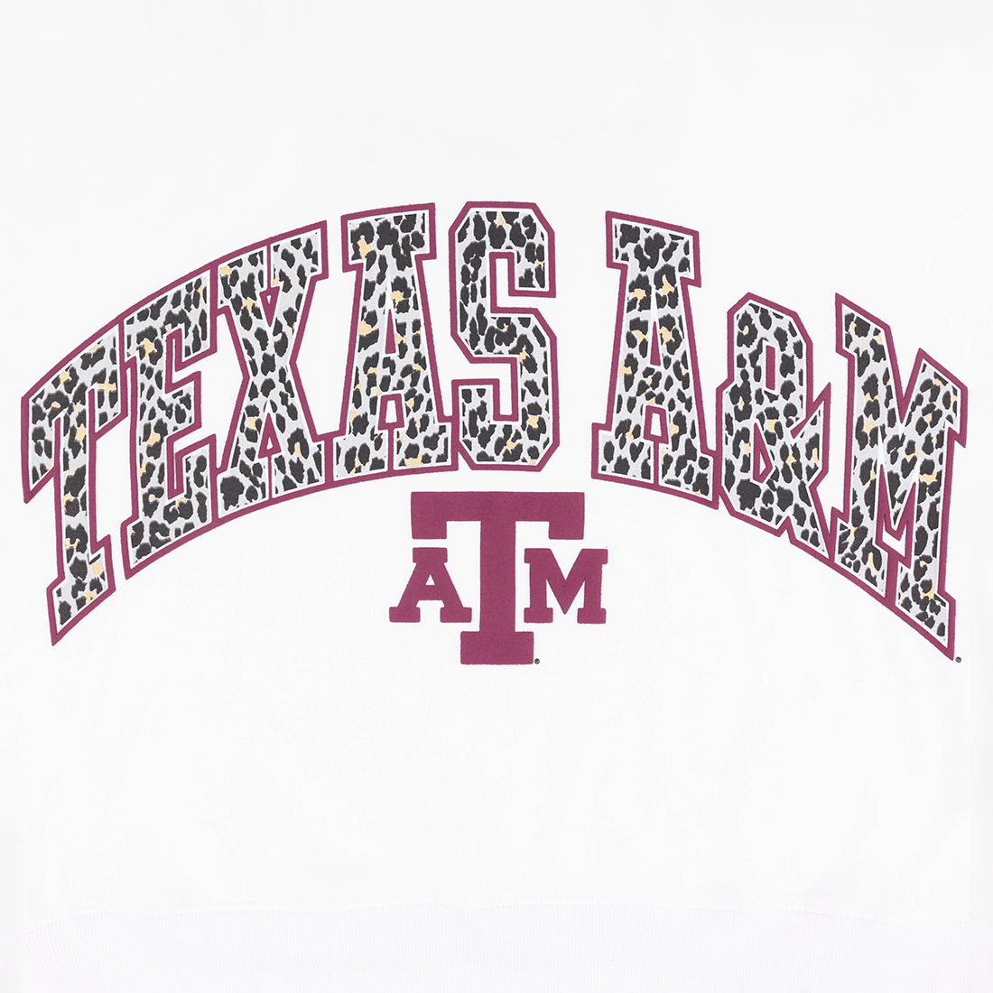 Texas A&M Pressbox Sheba Sweatshirt - White