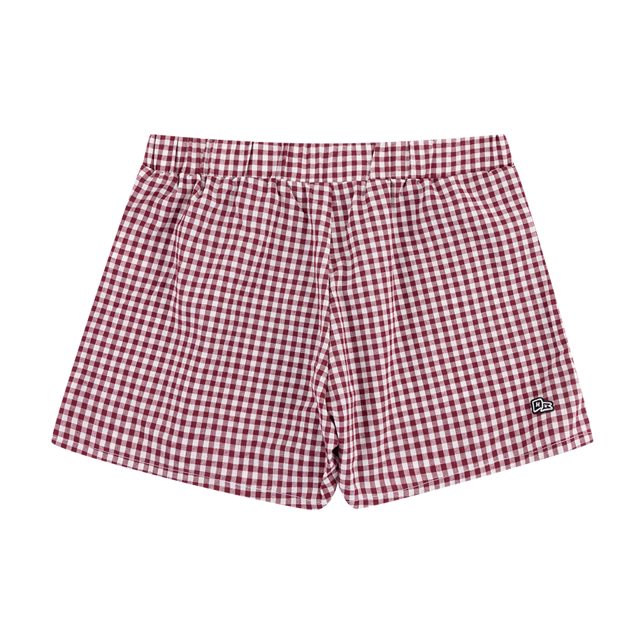 Texas A&M Hype & Vice Gingham Boxer Short - Maroon