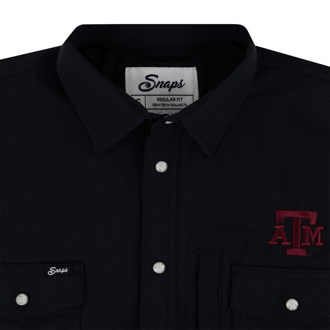 Texas A&M Snaps Black Short Sleeve Tailgater