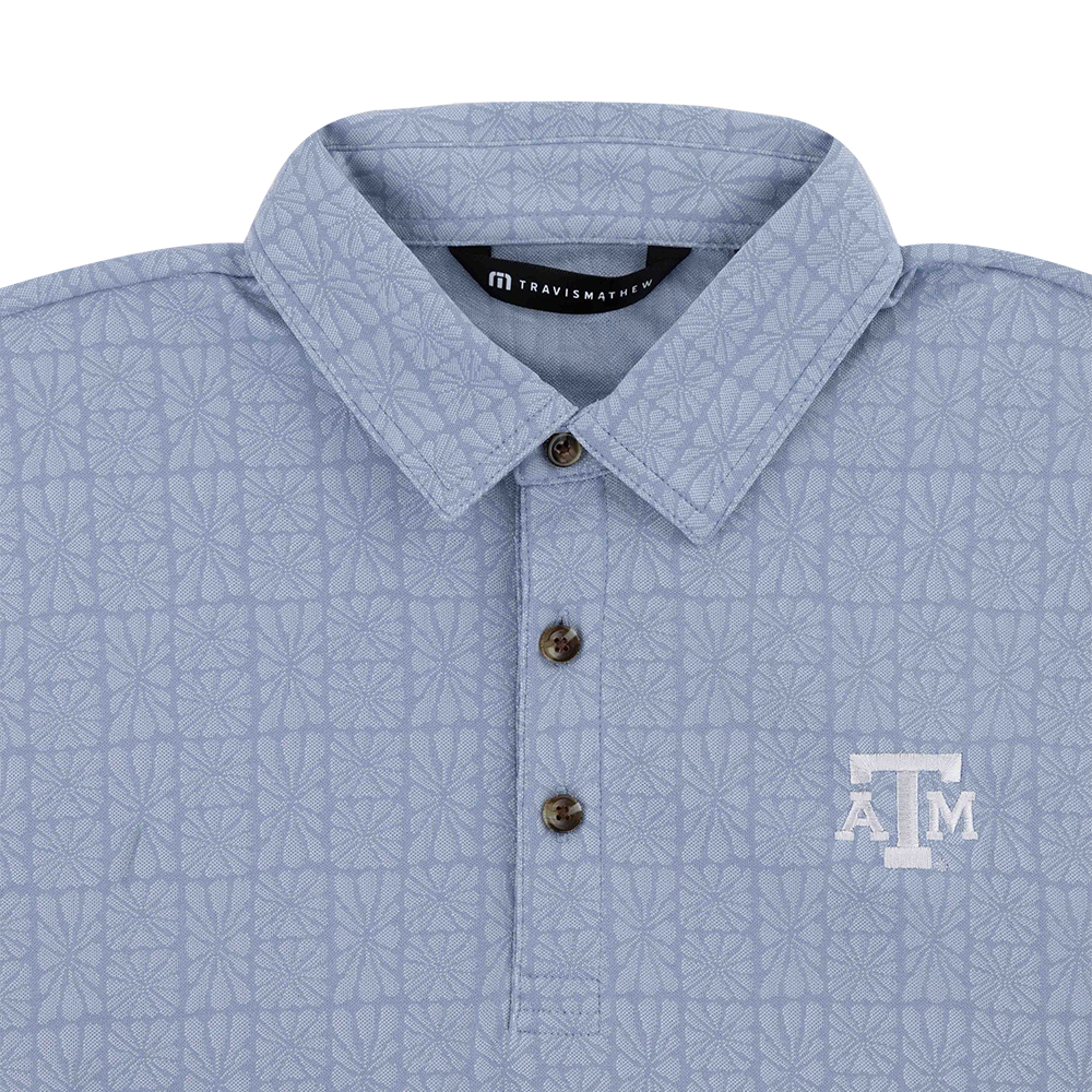 Texas A&M Travis Mathew Cabana Polo - Blue