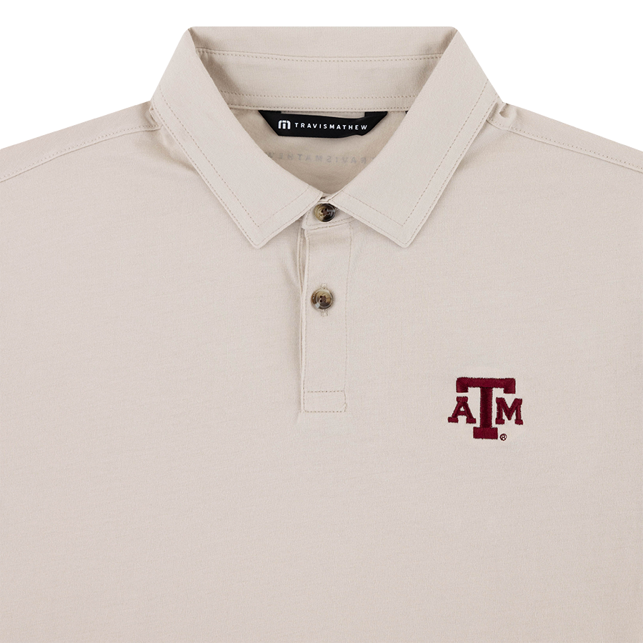 Texas A&M Travis Mathew Polo - Beige