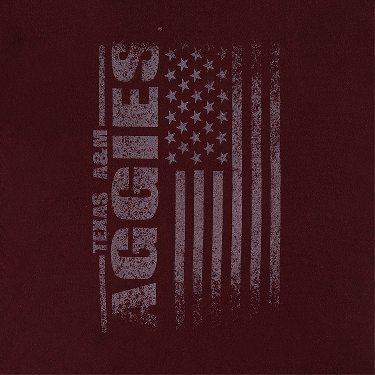 Aggies Comfort Wash Tonal American Flag T-Shirt