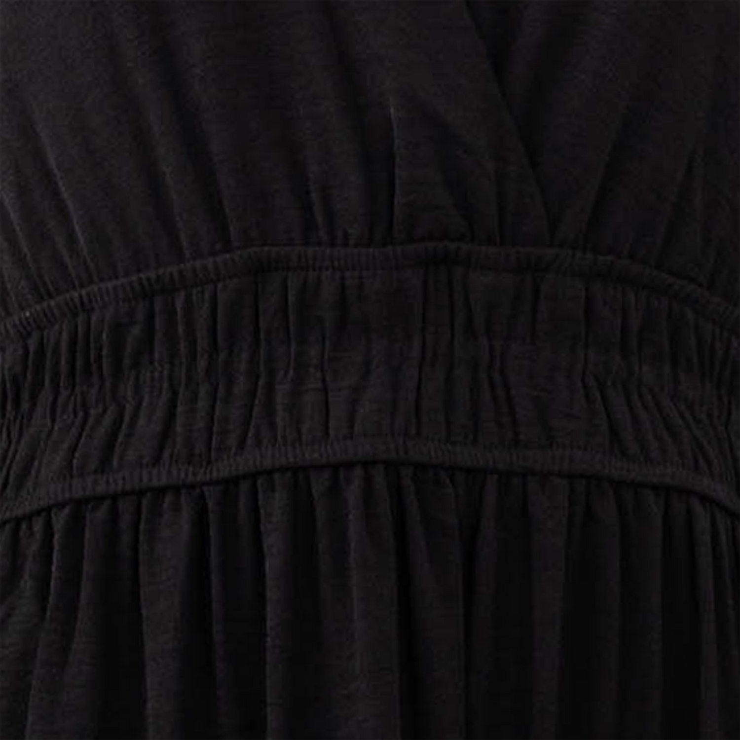 She + Sky Black Tiered Woven Maxi Dress