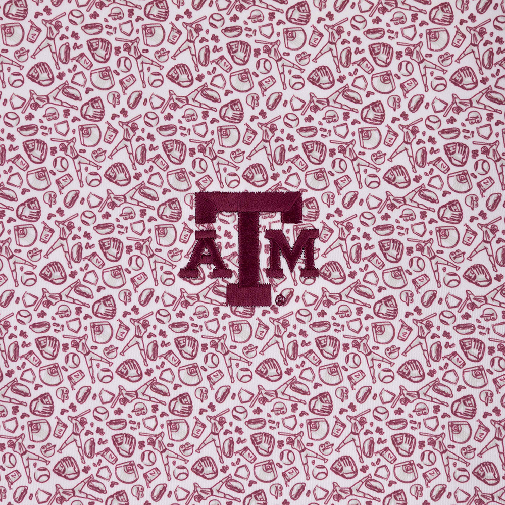Texas A&M GenTeal Fastball Polo - Maroon