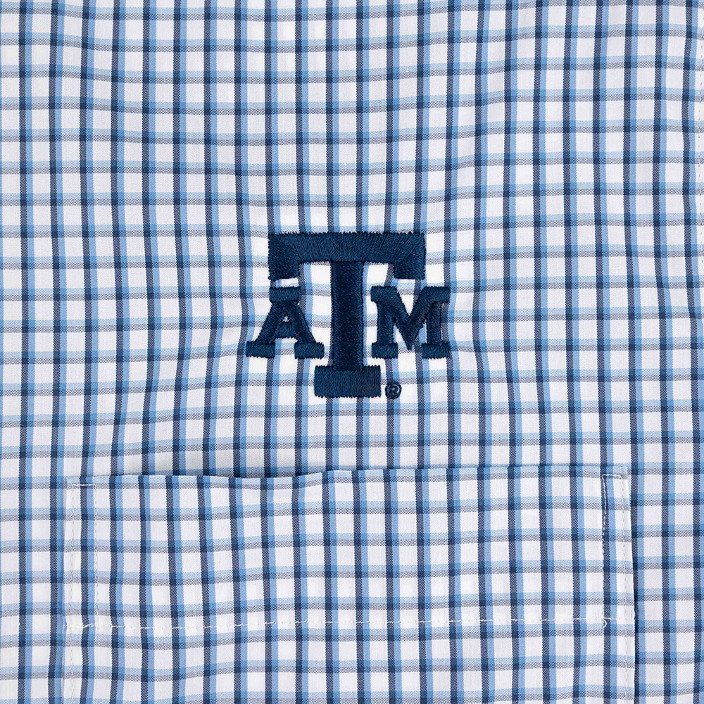 Texas A&M GenTeal Earles Button Down LS Shirt - Navy