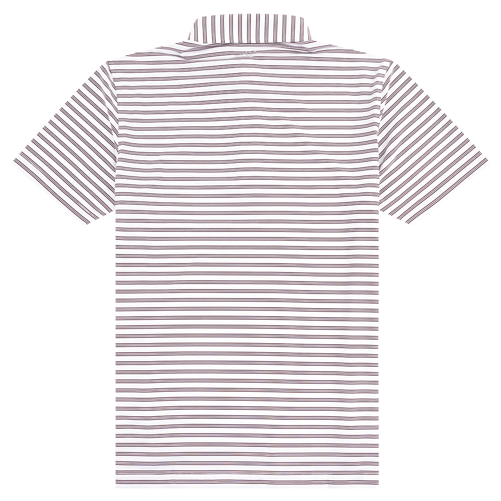 Texas A&M GenTeal Rush Striped Polo - Maroon