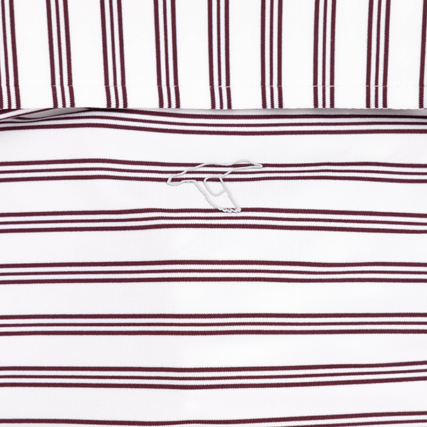 Texas A&M GenTeal Rush Striped Polo - Maroon