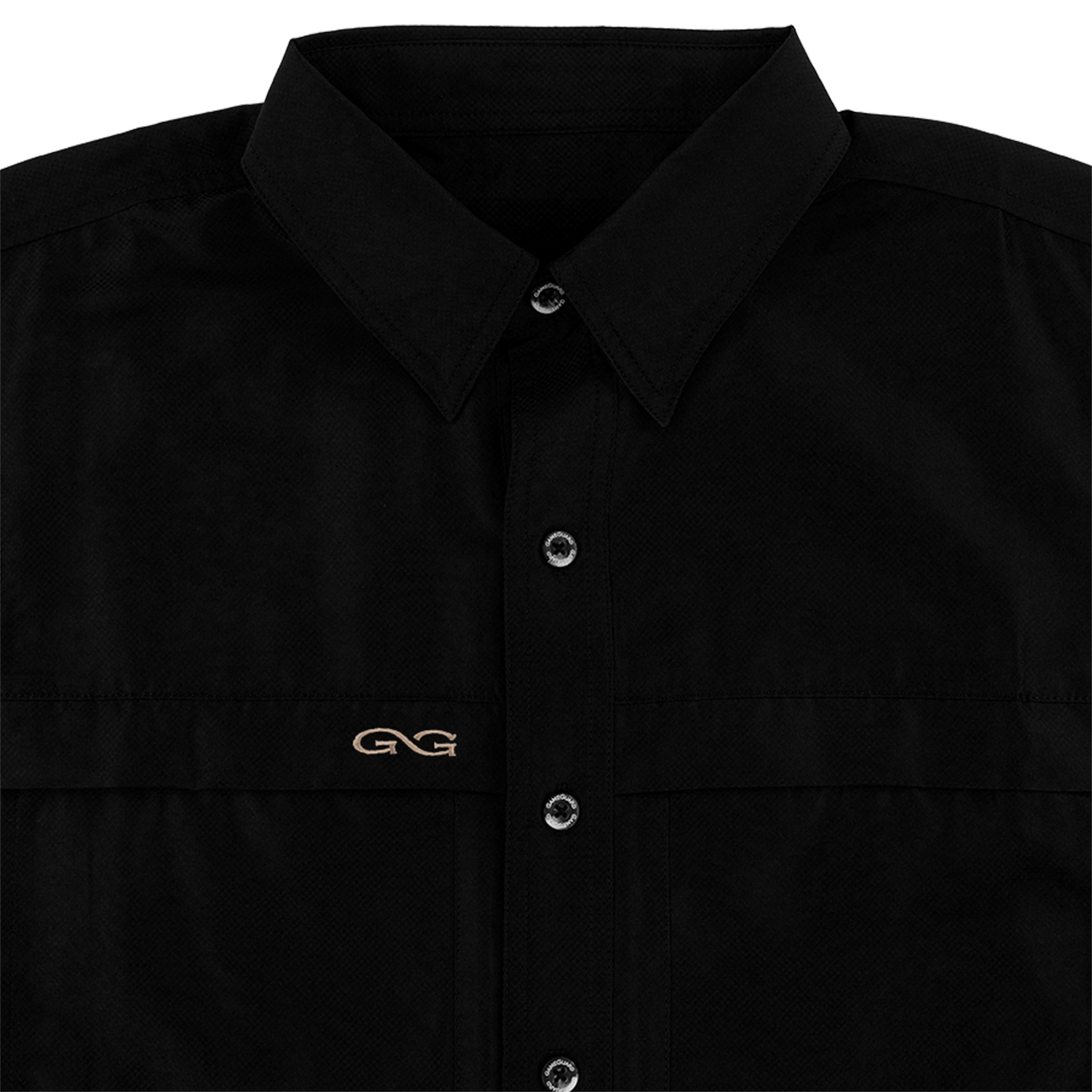 GameGuard Black Microfiber Button Down