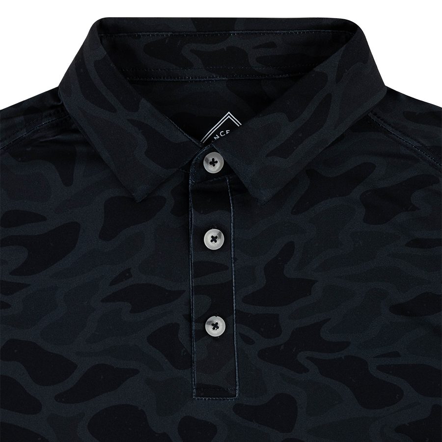 Burlebo Black Camo Performance Polo