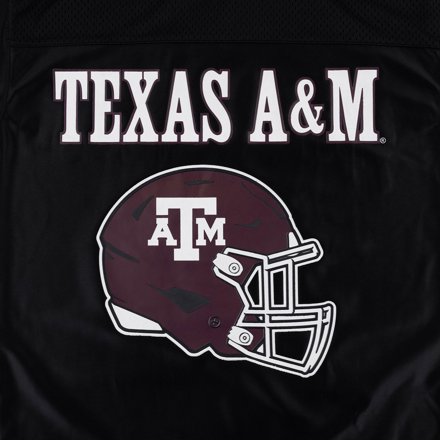 Texas A&M Toddler Short Sleeve Hooded Football Jersey - Black