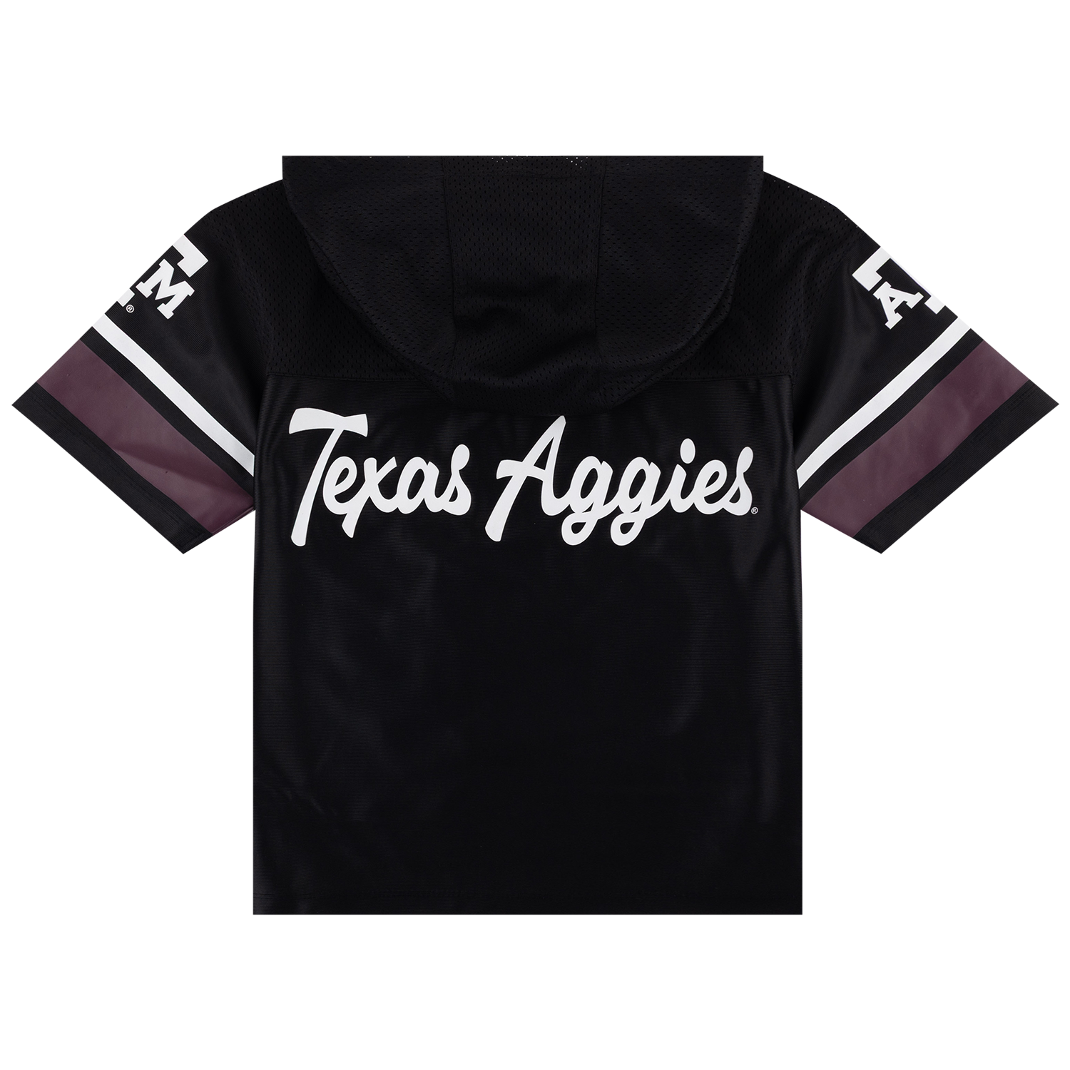 Texas A&M Toddler Short Sleeve Hooded Football Jersey - Black