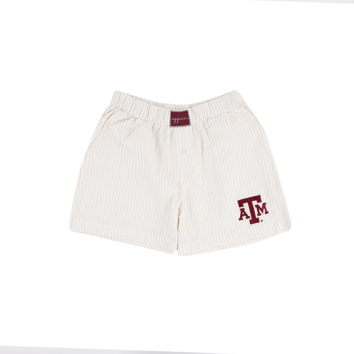 Texas A&M Concepts Copeland Top and Short Set - Beige