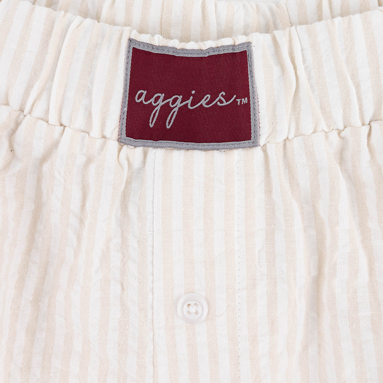 Texas A&M Concepts Copeland Top and Short Set - Beige