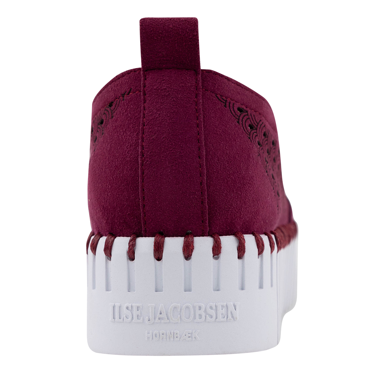 Maroon Platform Tulip Shoes