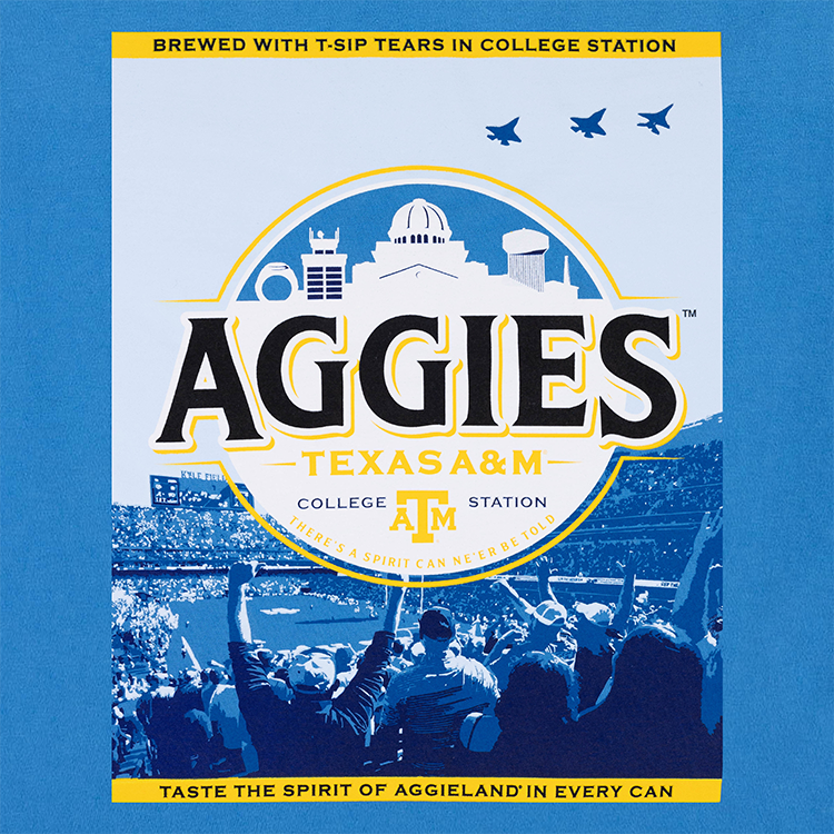 Aggies Comfort Wash Brewed Light T-Shirt