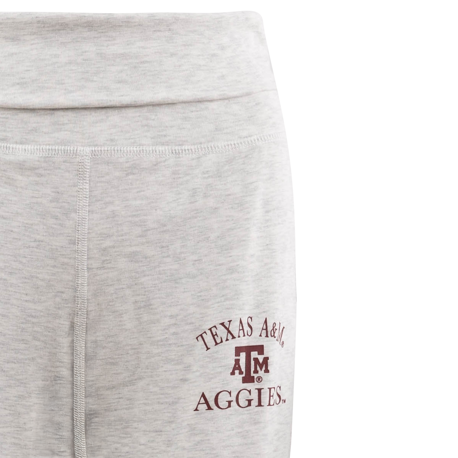 Texas A&M Concepts Sport Fray Top and Pant Set - Gray