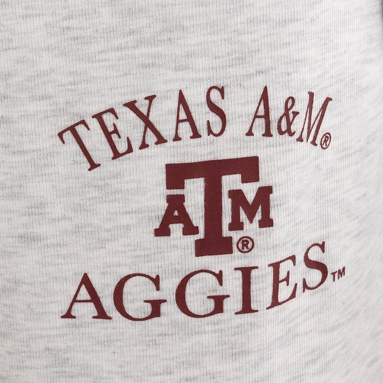 Texas A&M Concepts Sport Fray Top and Pant Set - Gray