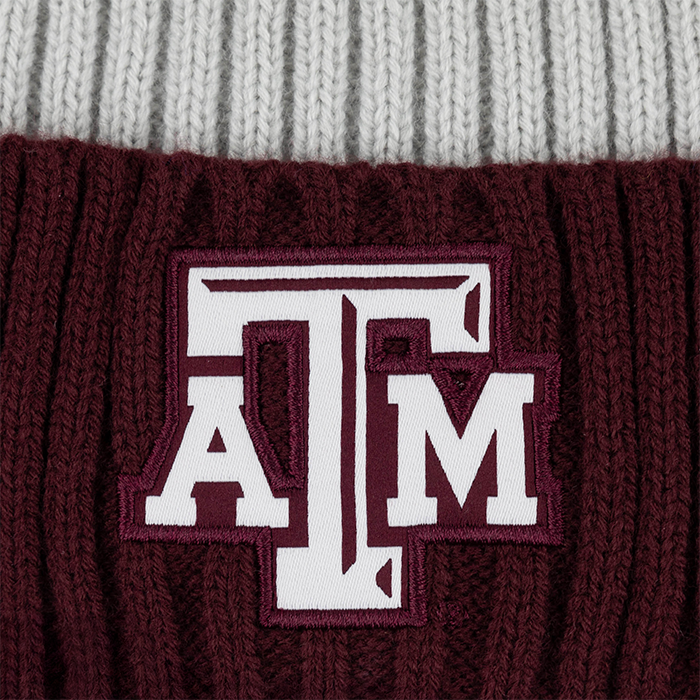 Texas A&M Adidas Maroon and Gray Rib Knit Beanie