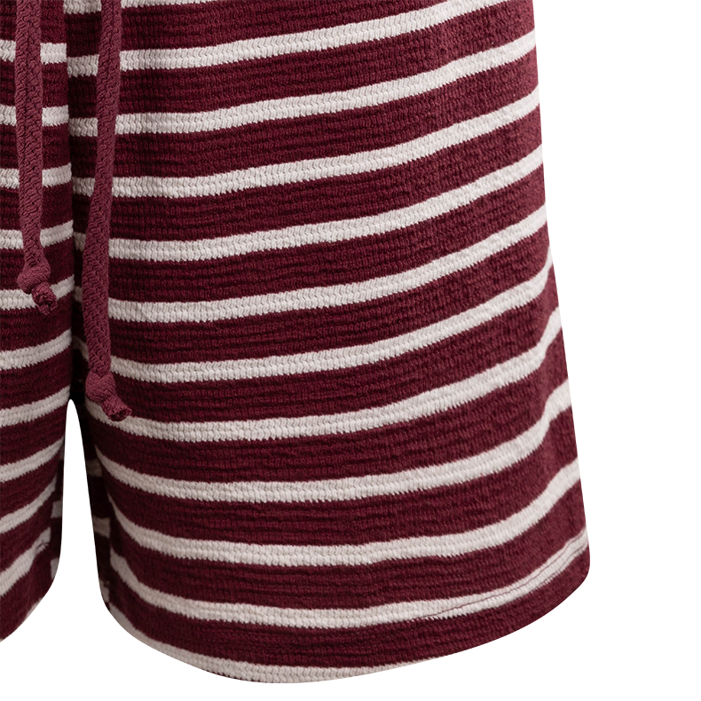 TRES BIEN CLOTHING Striped Knit Shorts
